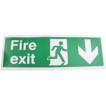 Panneau issue de secours Rs Pro Fire Exit', Vinyle Etiquette ( Prix pour 1 )