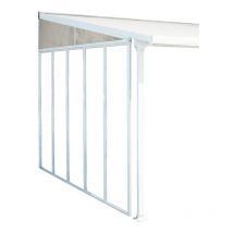 Chalet&jardin - Panneau latéral pour toit terrasse 4m blanc