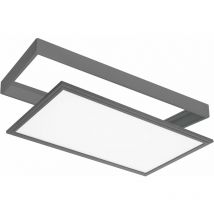 Panneau led Rectangulaire pour Extérieur Encastré / Surface 24W 4000K IP44 Gris Anthracite