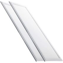 Led Atomant Sl - Panneau led Slim 120x30cm 48W 4400LM Blanc Chaud 3000K - Lot de 2 u.