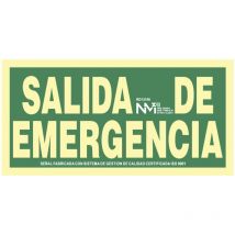 Panneau d'évacuation sortie d'urgence (pvc 1mm) classe a 30x15cm