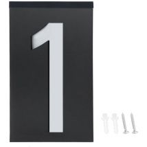 Panneau lumineux led solaire d'extérieur pour porte d'hôtel, magasin, maison, adresse (numéro 1)