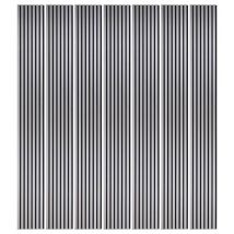 Decoon - Mur tv - Lot de 7 Panneaux tasseaux bois 250 x 30 x 1,9 cm - décor alu/feutrine noir - 5,25m²