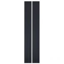 Lot de 2 Panneaux tasseaux bois 250 x 30 x 1,9 cm - bleu nuit/feutrine noir - 1,5m²