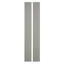 Decoon - Lot de 2 Panneaux tasseaux bois 250 x 30 x 1,9 cm - décor marbre blanc/feutrine noir - 1,5m²