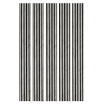 Decoon - Mur tv - Lot de 5 Panneaux tasseaux bois 250 x 30 x 1,9 cm - décor marbre gris/feutrine noir - 3,75m²