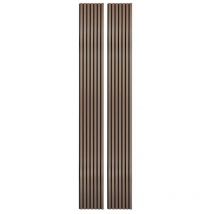 Decoon - Lot de 2 Panneaux tasseaux bois 250 x 30 x 1,9 cm - rose gold/feutrine noir - 1,5m²