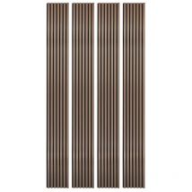 Decoon - Lot de 4 Panneaux tasseaux bois 250 x 30 x 1,9 cm - rose gold/feutrine noir - 3m²