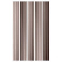 Mur TV - Lot de 5 Panneaux tasseaux bois 250 x 30 x 1,9 cm - rose pastel/feutrine noir - 3,75m²