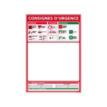 PANNEAU PLAN D'EVACUATION (A0401) - Aluminium 2 mm - 210 x 300 mm