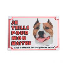 Panneau portail American Staffordshire Terrier chien - Flamingo