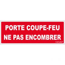 Novap - Panneau Porte coupe feu ne pas encombrer - Rigide 330x120mm - 4140537