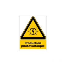 Panneau production photovoltaique (C1502) - Adhésif - 450 x 630 mm - Adhésif