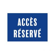 Panneau pvc 'accès réservé' format A5