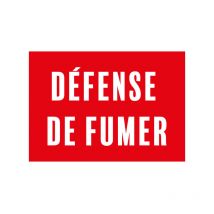 Panneau pvc 'défense de fumer' format A3