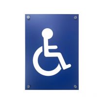 Panneau PVC "HANDICAPÉ - PMR" format A3 avec fixation ventouses