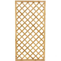 Wellton Sp.zo.o. - Panneau quadrille' rectangulaire en bois de pin impre'gne' 90x180 cm pour terrasse de jardin