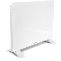 Vonroc - Panneau rayonnant en verre 1500W - 18m2 – Commande manuelle et Wi-Fi – Thermostat réglable et minuterie - Blanc