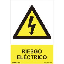 Panneau De Danger ''riesgo Electrico'' (pvc 0.7mm) 30x40cm