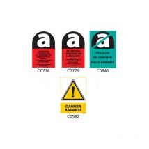 Panneau Signalisation produits dangereux Amiante - C0582 - 450 x 630 mm