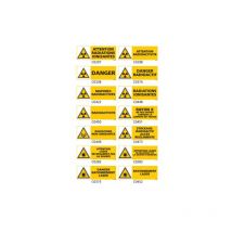 Panneau Signalisation produits dangereux risque ionisant - C0452 - 700 x 250 mm