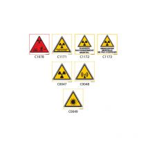 Signaletique.biz France - Panneau Signalisation produits dangereux risque ionisant - C1172 - 125 x 125 mm