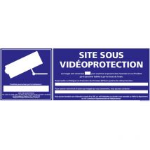 Panneau site sous video protection (G1180) - Adhésif - 210 x 75 mm