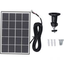 Debuns - Panneau solaire 3 w 5 v Chargeur de panneau solaire en silicium monocristallin efficace professionnel pour caméra de sécurité extérieure