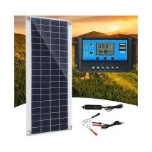 Panneau solaire 300 W 12 V, kit de panneau solaire, kit de chargeur de batterie avec contrôleur de charge solaire 60 A.
