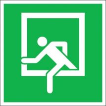 Panneau 'Sortie de secours' 200 x 200 mm