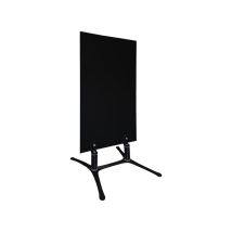 Panneau D'Affichage Ardoise Sur Piétement Métal Noir – Dimensions 120 Cm X 60 Cm – Écriture Facile À La Craie – Fabrication Française