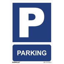 Panneau utilisation obligatoire 'parking' (pvc 0.7mm) 30x40cm