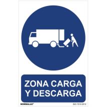 Panneau Utilisation Obligatoire ''Zona Carga Y Descarga'' (pvc 0.7mm) 30x40cm