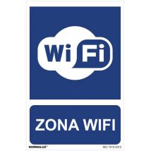 Panneau utilisation obligatoire "zona wifi" (pvc 0.7mm) 30x40cm