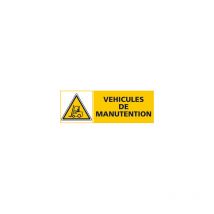 Panneau vehicules de manutention (C0482) - Adhésif - 350 x 125 mm