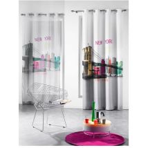 Doulito - Panneau Voile - Oeillets - 140 X 240 Cm - Color Bridge - Blanc