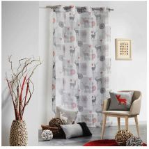 Panneau voile - Oeillets - 140 x 240 cm - Montana, esprit chalet