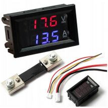 Panneau Voltmètre Et Ampèremètre 100v 50a + Shunt