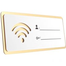 Panneau Wifi en acrylique avec compte et mot de passe réinscriptibles Panneau Wifi pour magasin public