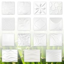 Panneaux 3D, produit 100% naturel - stable et isolant - tous les modèles / formules d'épargne: Rattan - 60x60cm, 2 mètres carrés