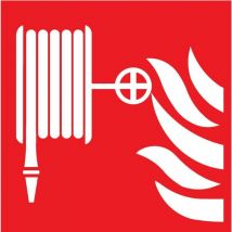 Panneaux autocollant nl 150x150mm Tuyau incendie iso
