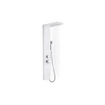 Naizy - Panneaux de douche Système de douche 4 en 1 Douche multifonctionnelle Set de douche à effet pluie 304 Acier inoxydable Set de douche Blanc
