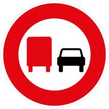 Signaletique.biz France - Panneaux de signalisation routière provisoires Panneaux de signalisation pas chers en Comacel - Interdiction aux camions de