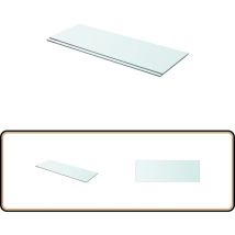 Panneaux d'étagère 2 pcs Verre Transparent 70x25 cm - Etagere Murale - Étagère Verre - Étagère Transparente - Décoration Murale - Rangement Mural