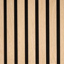 Wallart - Panneaux muraux acoustiques Aku chêne clair 4 pcs