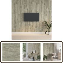 Panneaux muraux Aspect bois Gris pvc 2,06 m² - Panneau Mural - Revêtement Mural - Décorations Murales - Lambris Pvc - Décoration Intérieure
