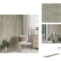 Panneaux muraux Aspect bois Gris pvc 4,12 m² - Panneau Mural - Papier Peint Effet Bois - Décoration Murale - Revêtement Mural - Mur Design