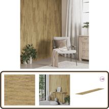 Panneaux muraux Aspect bois Marron pvc 4,12 m² - Panneau Mural - Papier Peint Effet Bois - Revêtement Mural - Décoration Murale - Mur Habillé