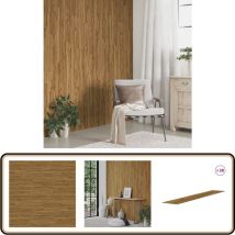 Panneaux muraux Aspect bois Marron pvc 4,12 m² - Panneau Mural - Papier Peint Effet Bois - Revêtement Mural - Décoration Murale - Mur Habillé