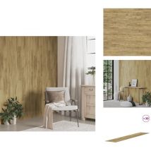 Panneaux muraux Aspect bois Marron pvc 4,12 m² - Panneau Mural - Papier Peint Effet Bois - Revêtement Mural - Décoration Murale - Mur Habillé